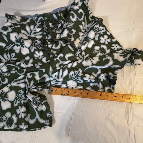 Canyon River Blues Green/White Hawaiian Floral Board Shorts Swim Trunks Men’s L - Picture 8 of 9